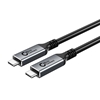 MicroConnect USB-C -kaapeli, 20 Gbps, 100W, 5m, musta/hopea