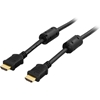 Deltaco HDMI 1.4 kaapeli, 4K, Ethernet, 3D, paluuääni, 0,5m, musta