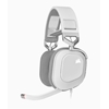 Corsair HS80 RGB USB Wired Gaming Headset - White, pelikuulokkeet mikrofonilla, valkoinen/harmaa