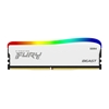 Kingston 16GB (1 x 16GB) FURY Beast DDR4 RGB Special Edition, DDR4 3200MHz, CL16, 1.35V, valkoinen