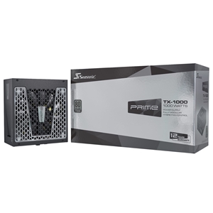 Seasonic 1000W PRIME TX-1000, modulaarinen ATX-virtalähde, 80 PLUS Titanium, musta