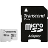 Transcend 32GB 300S, microSDHC-muistikortti + adapteri, 95/25 MB/s
