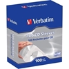 Verbatim paperitasku CD/DVD-levyille, läpinäkyvä, 100-pakkaus
