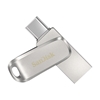 Sandisk 128GB Ultra Dual Drive Luxe USB Type-C -muistitikku, 150 MB/s, hopea