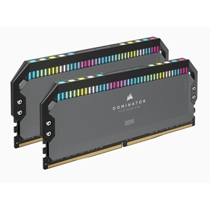 Corsair 32GB (2 x 16GB) Dominator Platinum RGB, DDR5 5600MHz, CL36, 1.25V, harmaa/musta