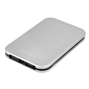 SilverStone MMS02, ulkoinen kotelo 2.5" SATA HDD/SSD-levylle, USB 3.1 Gen 2, USB-C, harmaa