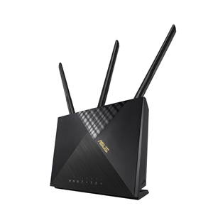 Asus 4G-AX56, Cat.6 300Mbps Dual-Band WiFi 6 LTE-reititin, musta