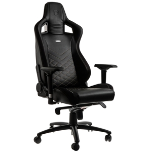 noblechairs EPIC Gaming Chair, keinonahkaverhoiltu pelituoli, musta/kulta (Demotarjous! norm. 379€)