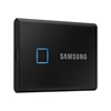 Samsung 2TB T7 Touch, ulkoinen SSD-kiintolevy, USB 3.2 Gen2, 1050 MB/s, musta