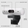 Logitech Brio 500, 1080p HDR -verkkokamera, luonnonvalkoinen - kuva 6