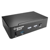 Black Box Desktop KVM Switch, USB-C 4K DisplayPort, 2-porttinen, musta