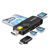 AXAGON CRE-SMP2A USB Smart card & SD/microSD/SIM card PocketReader
