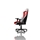 Nitro Concepts S300 Gaming Chair - SL Benfica Lisbon Special Edition, kangasverhoiltu pelituoli, valko/puna/musta - kuva 8