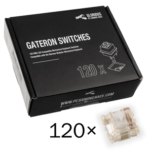 Glorious Gateron Clear -kytkimet, 120 kpl
