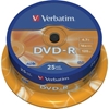 Verbatim DVD-R, 16x, 4,7 GB/120 min, 25-pakkaus, spindle, AZO