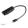 Akasa USB 3.1 Gen1 -adapterikaapeli 2.5" SATA SSD/HDD-kiintolevylle, 20cm, musta
