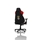 Nitro Concepts S300 Gaming Chair - SL Benfica Lisbon Special Edition, kangasverhoiltu pelituoli, valko/puna/musta - kuva 6