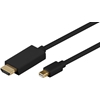 MicroConnect Mini DisplayPort -> HDMI, uros -> uros, 3m, musta