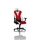Nitro Concepts S300 Gaming Chair - SL Benfica Lisbon Special Edition, kangasverhoiltu pelituoli, valko/puna/musta - kuva 5