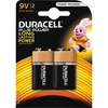Duracell Plus Power 9V alkaliparistot, 2 kpl pakkaus