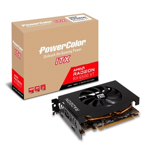 PowerColor Radeon RX 6500 XT ITX -näytönohjain, 4GB GDDR6