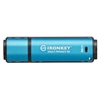 Kingston 32GB IronKey Vault Privacy 50, salauksella varustettu USB 3.2 Gen 1 -muistitikku, sininen/musta
