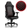 noblechairs HERO RL Gaming Chair, nahkaverhoiltu pelituoli, musta/punainen