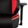 Nitro Concepts X1000 Gaming Chair, kangasverhoiltu pelituoli, musta/punainen - kuva 7