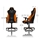 Nitro Concepts S300 Gaming Chair - Horizon Orange, kangasverhoiltu pelituoli, musta/oranssi - kuva 16