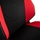 Nitro Concepts X1000 Gaming Chair, kangasverhoiltu pelituoli, musta/punainen - kuva 6