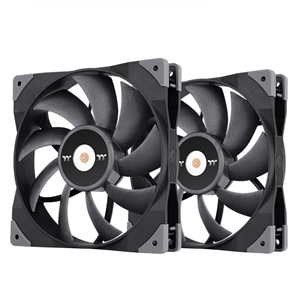 Thermaltake TOUGHFAN 14 High Static Pressure Radiator Fan (2 Fan Pack), 140mm PWM-laitetuuletinsarja, must/harm
