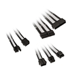 Kolink Core Adept Braided Cable Extension Kit - Black / White, jatkokaapelisarja