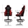 Nitro Concepts S300 Gaming Chair - Inferno Red, kangasverhoiltu pelituoli, musta/punainen - kuva 16