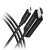 AXAGON RVC-HI14C, USB-C -> HDMI 1.4 -kaapeli, 4K/30Hz, 1,8m, musta