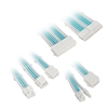 Kolink Core Adept Braided Cable Extension Kit - Brilliant White / Powder Blue, jatkokaapelisarja
