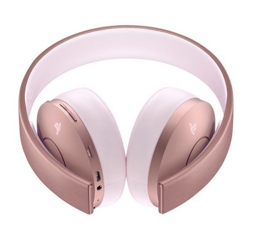 Sony PlayStation Gold Wireless Headset, langattomat Sony PS4 Wireless Headset langaton pelikuuloke ruusukulta