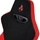 Nitro Concepts S300 Gaming Chair - Inferno Red, kangasverhoiltu pelituoli, musta/punainen - kuva 13