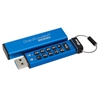 Kingston 8GB DataTraveler 2000, salattu USB-muistitikku, USB 3.1 Gen1, sininen/musta