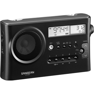 Sangean PR-D4BT AM/FM-pöytäradio, Bluetooth, tumman harmaa