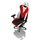 Nitro Concepts S300 Gaming Chair - SL Benfica Lisbon Special Edition, kangasverhoiltu pelituoli, valko/puna/musta - kuva 11
