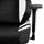 Nitro Concepts X1000 Gaming Chair, kangasverhoiltu pelituoli, musta/valkoinen - kuva 8