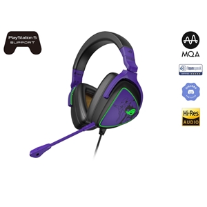 Asus ROG Delta S EVA Edition -pelikuulokkeet mikrofonilla, USB, musta/violetti