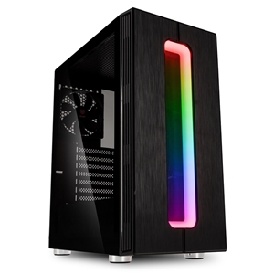 Kolink Nimbus, RGB-valaistu ikkunallinen miditornikotelo, musta