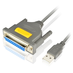 AXAGON ADP-1P25, USB -> tulostin (DB25F) -adapteri, 1,5m, harmaa