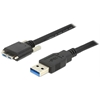 DeLock USB 3.0 Gen1 Type-A - Type Micro-B, uros -> uros, 1m, musta