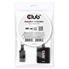 Club 3D DisplayPort to VGA Black, aktiivinen adapteri, uros/naaras, musta