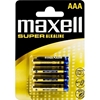 Maxell paristot AAA (LR03) Super Alkaline, 1,5V, 4-pakkaus