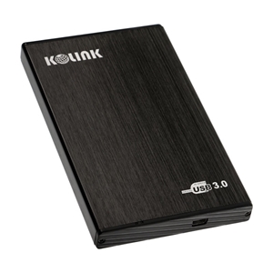 Kolink Ulkoinen kiintolevykotelo 2.5" SSD/HDD-kiintolevylle, USB 3.0, musta