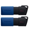 Kingston 64GB DataTraveler Exodia M, USB 3.2 Gen 1 -muistitikkusarja, 2 kpl, musta/sininen