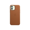 Apple Leather Case with MagSafe, nahkainen suojakuori, iPhone 12 / 12 Pro, Saddle Brown